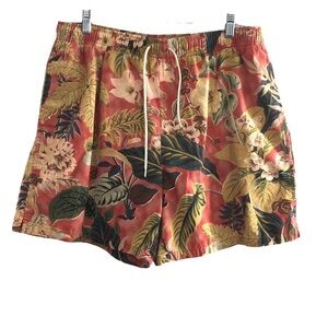 Ralph Lauren Polo‎ Sport Orange Floral Swim Board Shorts Mens Large Tropical